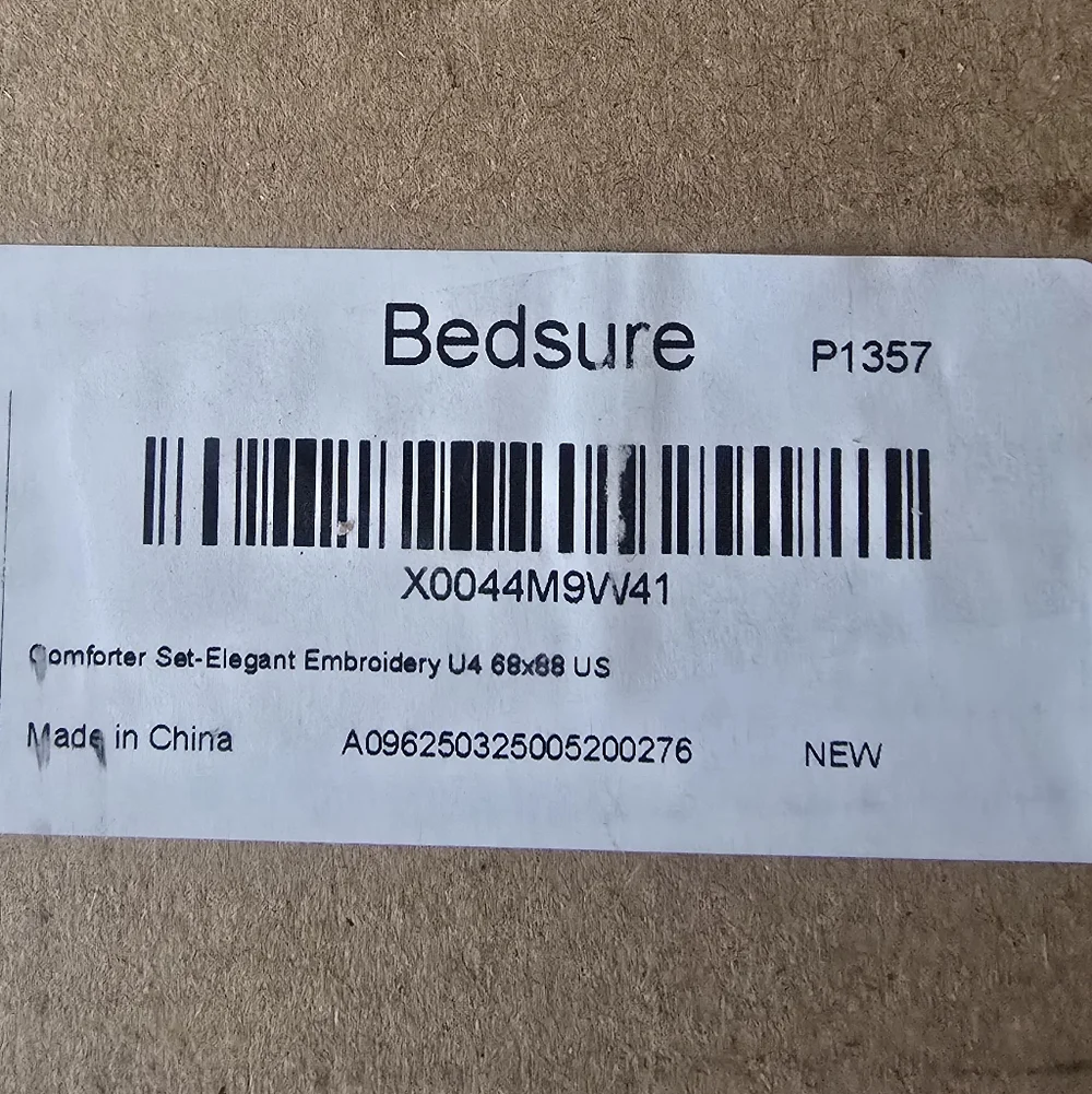Bedsure Tufted Boho Comforter Set Twin Size - Grayish Purple Boho All Season